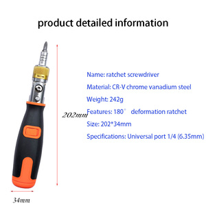 Portable 10 en 1 tête de lot cachée Visseuse jeu de tournevis à cliquet multi-angle Kit de tournevis Tourne <span class=keywords><strong>Vis</strong></span> multifonction - Product Image 3
