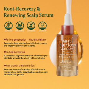 Traitement capillaire contre la perte de cheveux à base de plantes Beaver, solution nutritive, cuir chevelu intense, végétalien, botanique, gingembre, sérum de croissance capillaire naturel pour tous les types de cheveux - Product Image 4