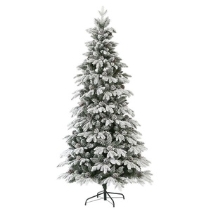 Grand <span class=keywords><strong>sapin</strong></span> artificiel de Noël de <span class=keywords><strong>120</strong></span> <span class=keywords><strong>cm</strong></span> en PE, avec cônes de pin et flocons de neige blancs, idéal pour les supermarchés commerciaux et la décoration intérieure. - Product Image 1