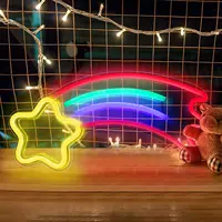 Personalizzato a forma di Meteor Neon Style Light Neon Decor Shooting Star LED Light Sign per camera da letto camera dei bambini regalo di compleanno