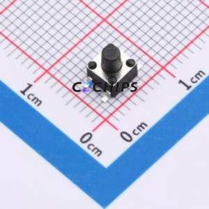 ZX-QC4545-5.5TP Tactile Switch SMD-4P,4.5x4.5mm Switch Single Pole Single Throw Round Button 2.6N Vertical Mount - Product Image 1