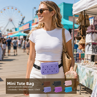 Sac bandoulière mini personnalisé léger et imperméable en EVA, fourre-tout décontracté multifonctionnel avec sangle amovible