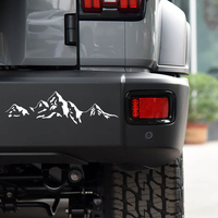 Autocollant Adventure Snow Mountain, autocollants en vinyle personnalisés imperméables pour voiture et moto, adaptés à Toyota, BMW, Lexus, VW