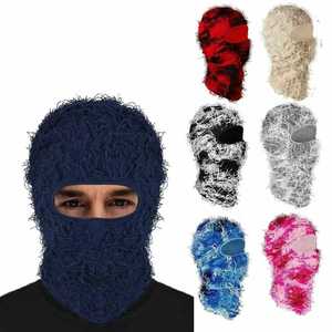 Unisex Knitted Balaclava Face Mask With Camouflage Pattern Single Hole Hooded Windproof Ski Hat For Cycling Outdoor Use - Product Image 1
