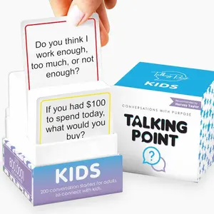 A New Way For Kids To Express Themselves Kids Conversation Cards Talking And Listening Card Games For Family Dinners And Party