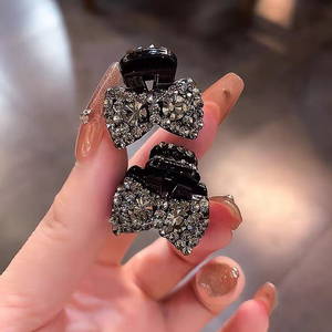2026 Hot Selling Temperament Elegant Rhinestone Bowknot Hairpin <b>Sweet</b> Women's Small Hairpins Fashionable Jewelry Wholesale - Product Image 3