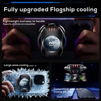 Pendingin Ponsel MEMO CX13 dengan Baterai, Radiator, Lampu RGB, Pendingin Ponsel Gaming dengan Layar dan Baterai 2000mAh