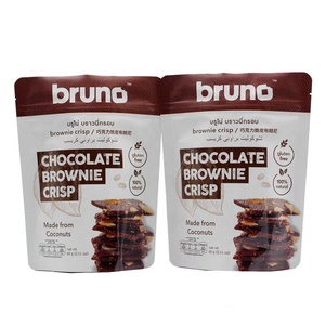 Custom Printed Resealable Food Grade Plastic Snack Packaging 60g Chocolate Bag