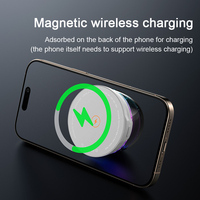 Dropshipping Veilleuse RVB multifonctionnelle Réveil Support pour téléphone portable Haut-parleur BT Mini chargeur sans fil Produits chauds 2024