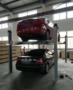 Nouvelle arrivée levage <span class=keywords><strong>2m</strong></span> hydraulique double niveau Parking <span class=keywords><strong>Garage</strong></span> voiture ascenseur 4 poteaux voiture <span class=keywords><strong>Auto</strong></span> Parking résidentiel voiture ascenseurs Parking Lifter - Product Image 2