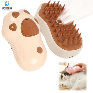Peigne à pulvérisation en forme de patte de chat en ABS pour le nettoyage et le bain des animaux domestiques, pour chiens et texture douce - Product Image 1