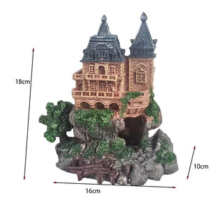 Adorno para Pecera, Castillo de Coral Artificial de Resina, Decoración Independiente para Jardín de Mascotas - Product Image 2