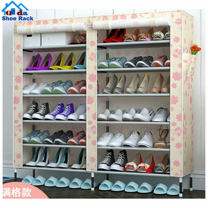 De metal <span class=keywords><strong>industrial</strong></span> de acero inoxidable fácil de ensamblar zapatos diseños de aluminio zapato rack - Product Image 3