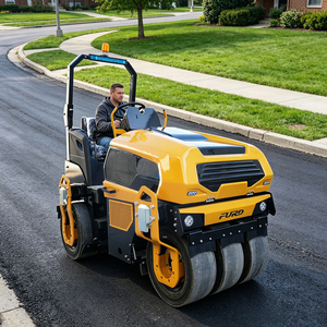 Compacteur routier à pneus en caoutchouc FYL-1200T2 CTV pour la pose d'asphalte et la scellage des chaussées - Product Image 3