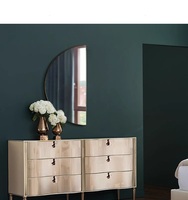 Miroir de toilette arqué vintage moderne, miroir de sol surdimensionné de style français, anthropologie