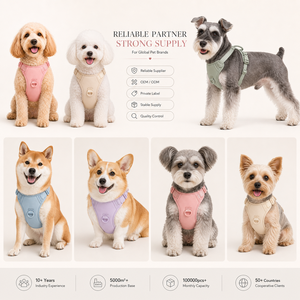 Ming Jia Breathable <strong>Pink</strong> Air Mesh <strong>Dog</strong> <strong>Harness</strong> Reflective Safety Pet Vest Lightweight No-Choke <strong>Harness</strong> for Daily Walks - Product Image 6