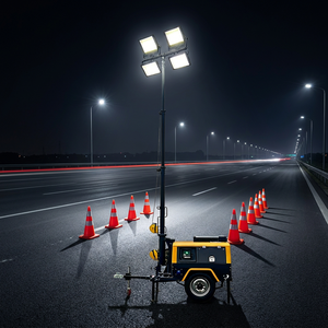 Low Maintenance Generator Trailer Type Mobile <b>Light</b> Tower 4*1000W 5M-9M Portable LED With for Oil Field Operations TP-LT All-Wea - Product Image 1