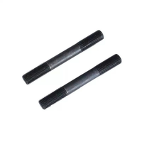 High Strength Carbon Steel Fasteners-Double-Headed Screw Zinc Finish Double Thread Bolt Black Oxide Surface Treatment Left/Right