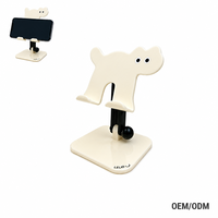 Support de téléphone en acrylique personnalisé avec logo, multicolore, réglable, universel, pour cadeaux promotionnels, bureau, maison