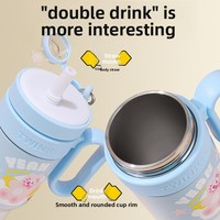 Nouvelle Tasse Thermos Isotherme Élégante en Acier Inoxydable 304, Portable, avec Séparateur Thé-Eau et Paille, Design Minimaliste Moderne