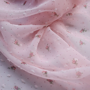 Squisito tessuto <span class=keywords><strong>Chiffon</strong></span> floreale in <span class=keywords><strong>Chiffon</strong></span> stampato tessuto con filo di fiori tinto primavera ed estate tessuto vestito - Product Image 1