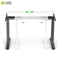 Bureau assis-debout à structure stable, bureau électrique réglable en hauteur pour le personnel