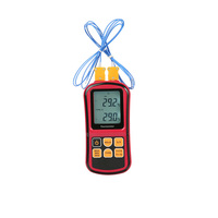 Dual Channel Digital Thermocouple Thermometer K J T Type Temperature Meter with Backlight High Accuracy Temperature Tester