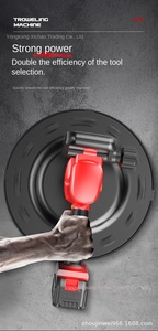 Ponceuse à mortier électrique légère à batterie lithium avec perche télescopique pour le lissage et le polissage des murs et des sols - Product Image 3