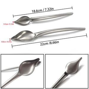 Chocolat Crème Cuillère En Acier Inoxydable pour Café <span class=keywords><strong>Cuisson</strong></span> Gâteau Décoration Sauce Embellissement Confiserie Boulangerie Outils - Product Image 2