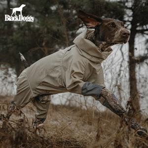 Desainer BlackDoggy tahan air poliester Solid olahraga gaya musim semi musim panas pakaian peliharaan Storm-guard keseluruhan Perlindungan Anjing - Product Image 5