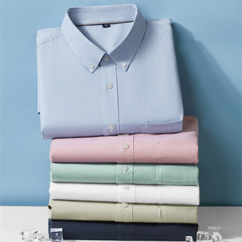 strapless open back dress Mens Pastel Short Sleeve Button Down Shirt – Smile Sparker main image 0