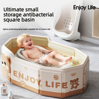 Baignoire isolée en PVC à parois épaisses pour usage domestique 2026, portable, écologique, pliable, type assis ou allongé, avec fonction douche