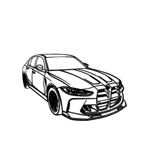 Arte de pared de coche de <span class=keywords><strong>Metal</strong></span> personalizado ilustraciones automotrices personalizadas para decoración del hogar de garaje - Product Image 1