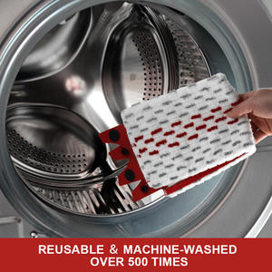 Cabezal de Repuesto para Mopa Plana de Microfibra 2 en 1, Compatible con <span class=keywords><strong>Vileda</strong></span>/O-Cedar <span class=keywords><strong>UltraMax</strong></span>/UltraMa, 36*14cm, en Oferta - Product Image 4