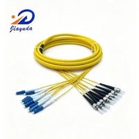 Cordon de brassage optique intérieur 8 fibres monomodes SM G.652D G.657A1 G.657A2 sélectionnable LC SC ST FC, pigtail de fibre optique à dérivation