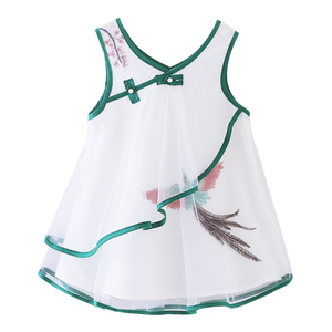 Ropa al por Mayor, Vestidos Blancos con Bordado Floral para Niñas, de Fábrica China, Ropa Infantil - Product Image 1