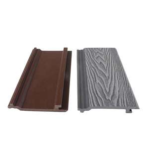 Panneaux de bardage mural extérieur en WPC <span class=keywords><strong>gris</strong></span> imperméable pour clôtures de cour, allées et murs périmétriques - Product Image 2