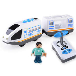 <span class=keywords><strong>Locomotive</strong></span> électrique télécommandée personnalisée avec piste de 4 cm assortie au son et à la lumière, jouets éducatifs pour enfants, nouvelle collection - Product Image 2