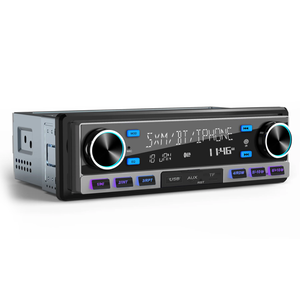 <span class=keywords><strong>Bluetooth</strong></span> xe máy nghe nhạc MP3 1 <span class=keywords><strong>DIN</strong></span> phổ In-Dash FM Đài phát thanh với đôi USB đa chức năng máy nghe nhạc AUX TF SD xe âm thanh nổi - Product Image 1
