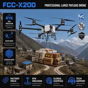Drone de relevé industriel, charge utile de 200 kg, UAV de cartographie, portée de 30 km, altitude de 3000 m, patrouille urbaine, livraison de marchandises - Product Image 1