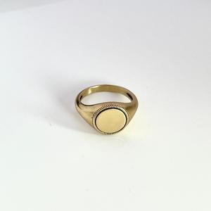 แหวนสัญลักษณ์กลมแบบคลาสสิก925การออกแบบที่ได้แรงบันดาลใจจากเงินสเตอร์ลิง - Product Image 5