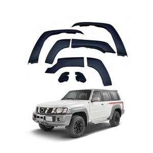 Maictop ชุดบังโคลนล้อสีดำอุปกรณ์เสริมสำหรับรถยนต์ Nissan <span class=keywords><strong>Patrol</strong></span> <span class=keywords><strong>Gu</strong></span> อุปกรณ์เสริม Y61 2005 + - Product Image 1