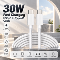 Câble USB-C vers 8 broches 30W, charge rapide PD, câble de données Type-C vers 8 broches, 1M 2M, compatible avec les téléphones et tablettes