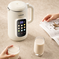 Nouveauté : Mixeur multifonctionnel 1,2 L avec moteur allemand sans balais, pour jus, lait de soja et lait de noix, facile à nettoyer, usage domestique
