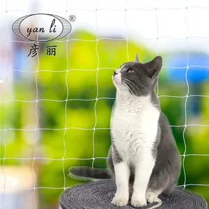 4m * 10m חתול בטיחות נטו חתול נטו מרפסת הגנה נטו כלב גדר רשתות ניילון שקוף חיות מחמד בטיחות רשת