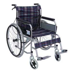 Silla de ruedas de acero ligera manual con neumáticos para personas mayores y discapacitados Uso hospitalario Terapia física - Product Image 2