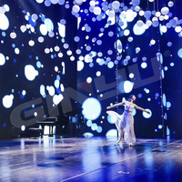 Haute qualité LED longue durée de vie contrôle DMX éclairage de scène de mariage lumières de boule de levage cinétique système d'éclairage cinétique