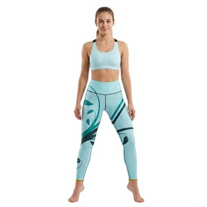 Ensemble de yoga 2 pièces pour femme : soutien-gorge de sport et leggings taille haute pleine longueur, tenue de sport active pour la gym, collants de sport pour femme, résistants aux squats - Product Image 1