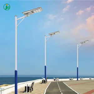 Energia solar inteligente levou luz de rua tudo em um integrado 100w 150w 30w 60w 90w ip65 iluminação ao ar livre