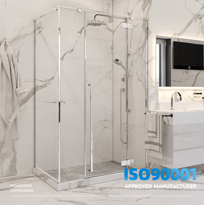 SeaWin Black Luxury <strong>Shower</strong> Cabin Tempered Glass <strong>Bathroom</strong> Door Corner Square Walk in <strong>Shower</strong> Enclosure - Product Image 6